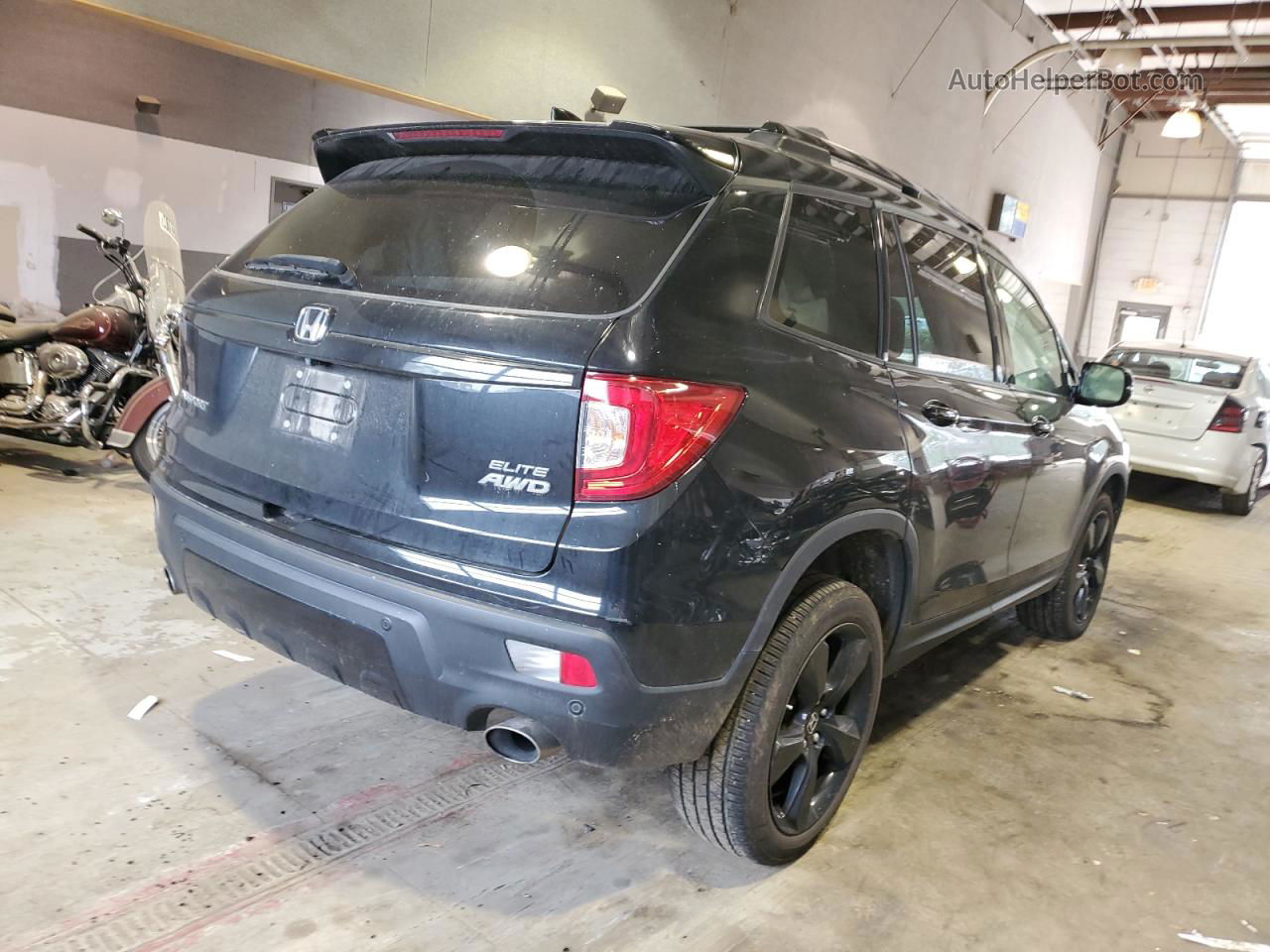 2019 Honda Passport Elite Black vin: 5FNYF8H06KB003378