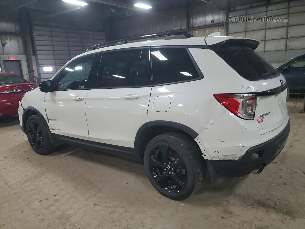 2019 Honda Passport Elite White vin: 5FNYF8H07KB000747