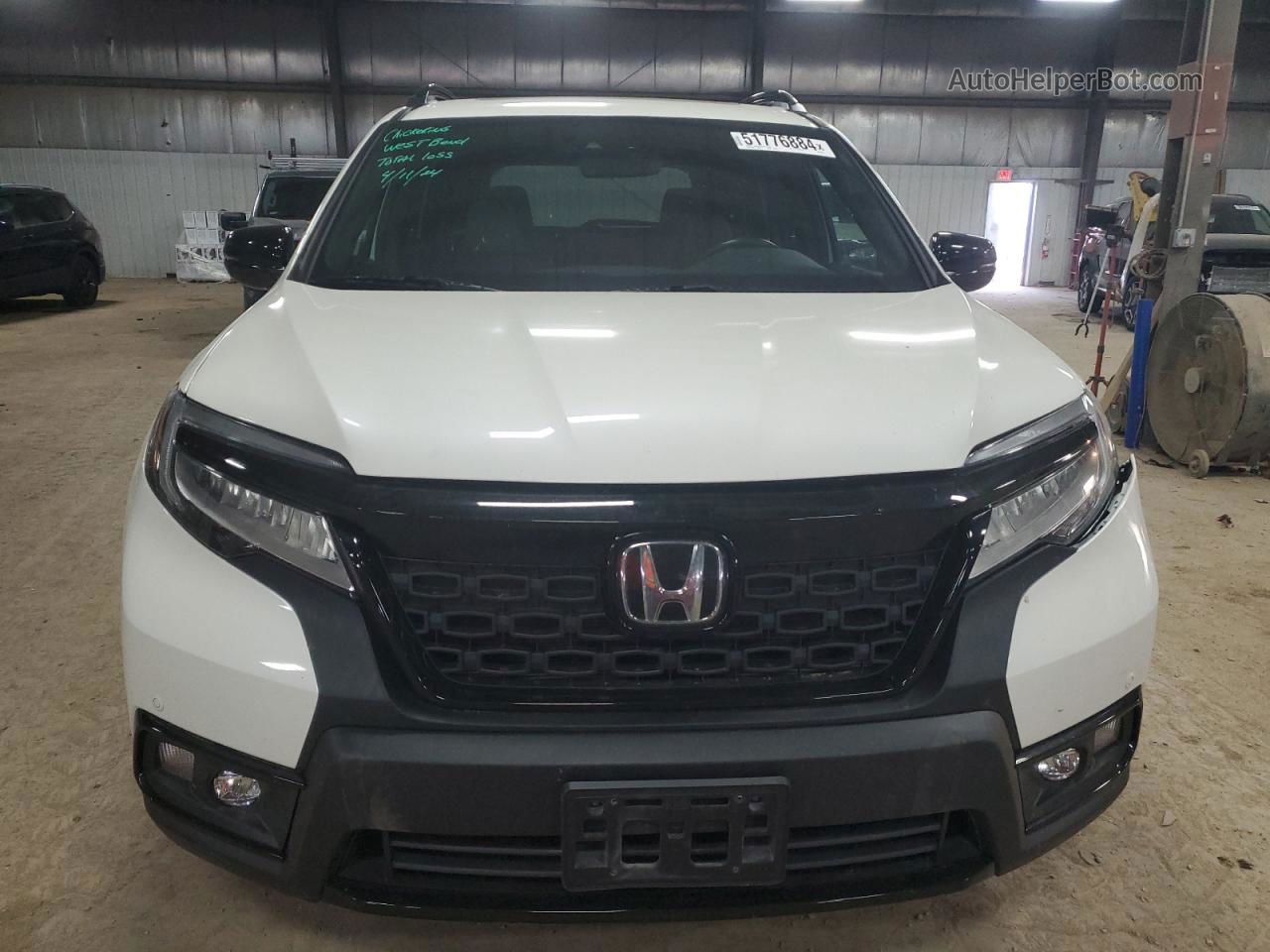 2019 Honda Passport Elite White vin: 5FNYF8H07KB000747