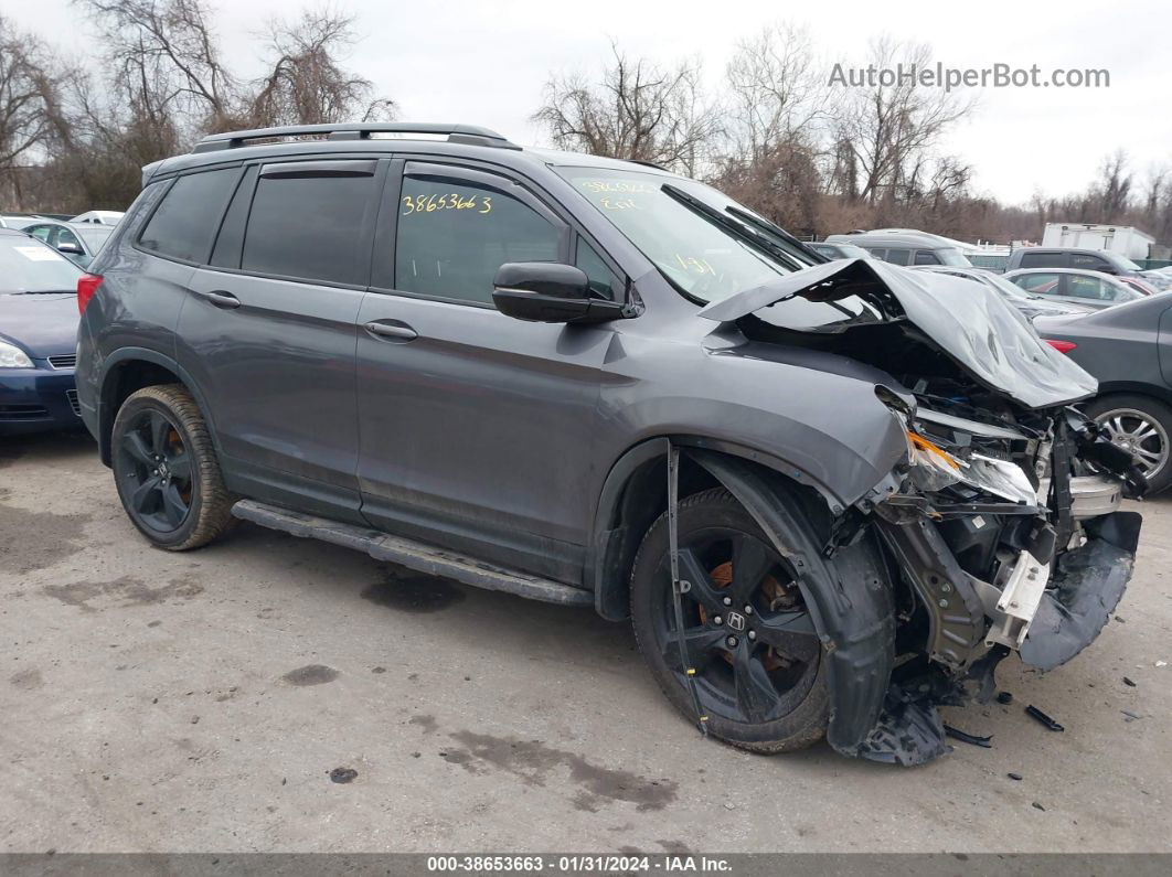 2019 Honda Passport Elite Gray vin: 5FNYF8H07KB014874