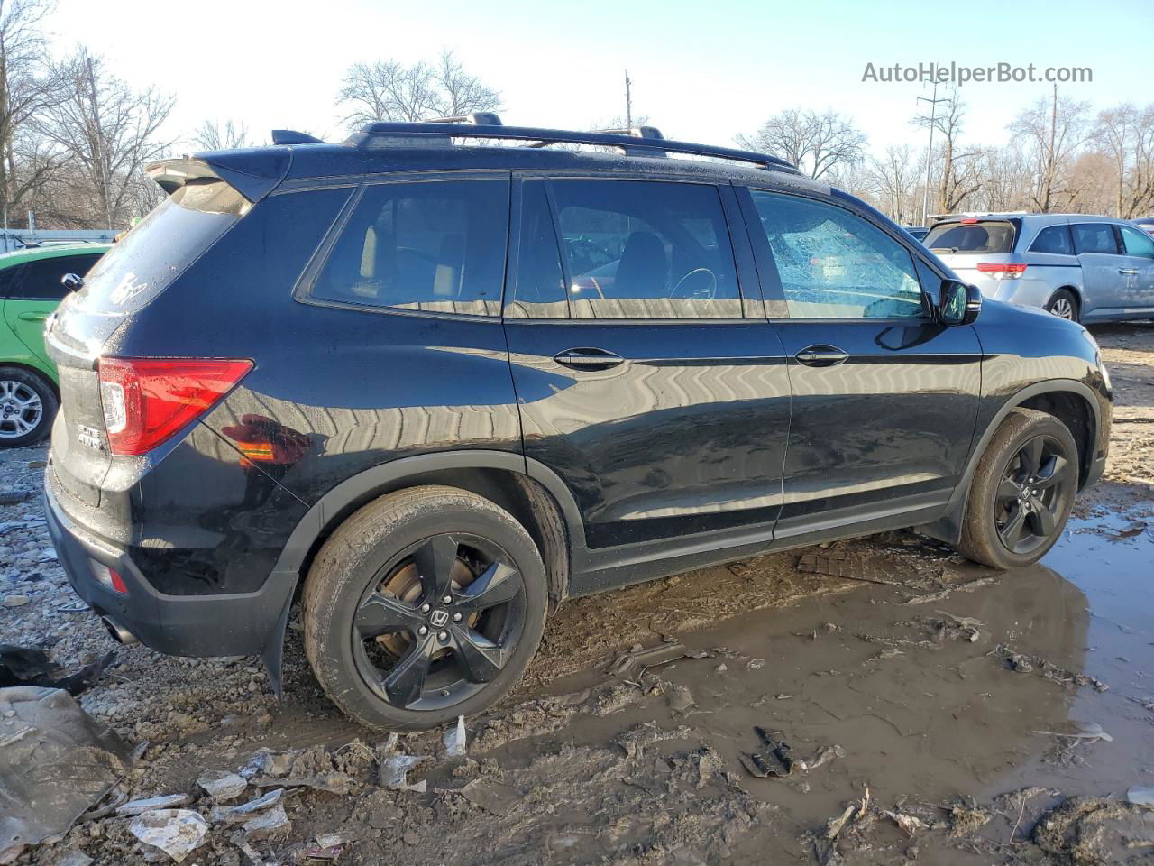 2019 Honda Passport Elite Black vin: 5FNYF8H08KB017640