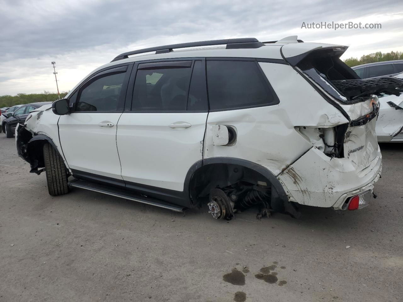 2019 Honda Passport Elite White vin: 5FNYF8H09KB005383