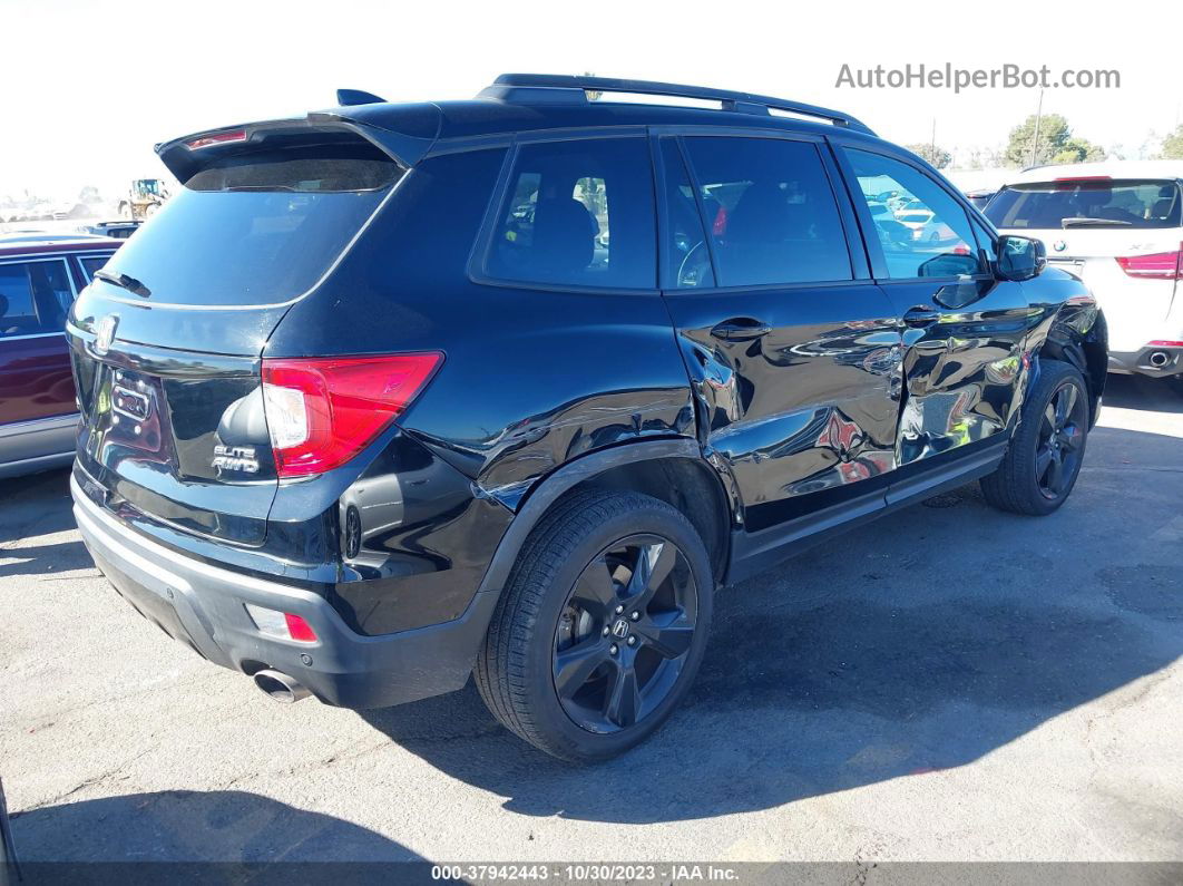 2019 Honda Passport Elite Black vin: 5FNYF8H09KB017646