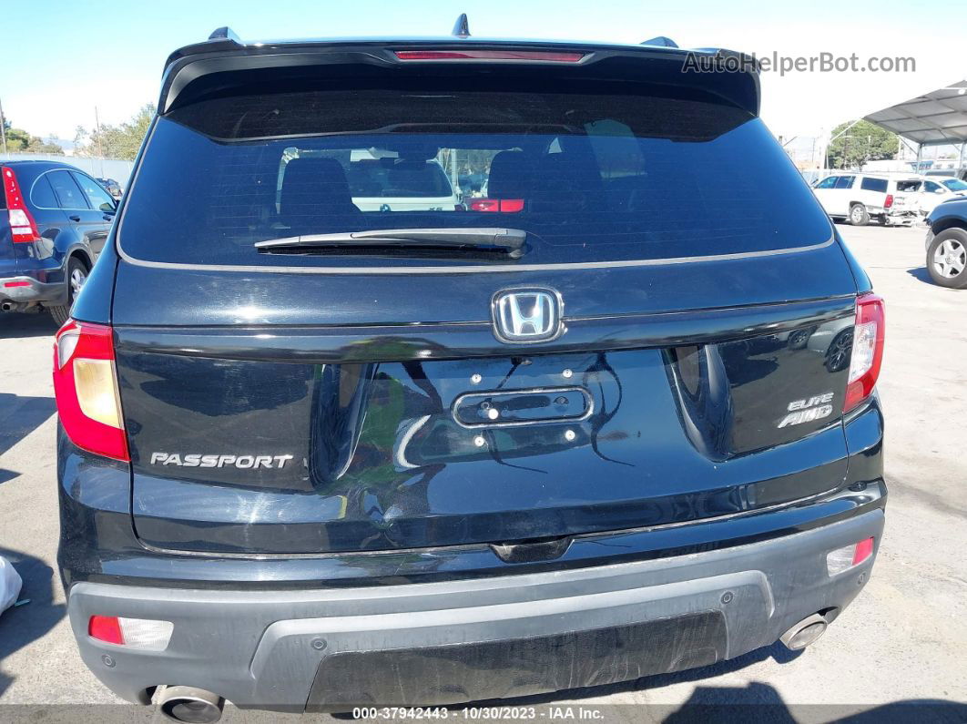 2019 Honda Passport Elite Black vin: 5FNYF8H09KB017646