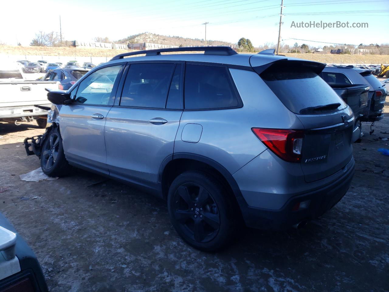 2019 Honda Passport Elite Silver vin: 5FNYF8H0XKB030812