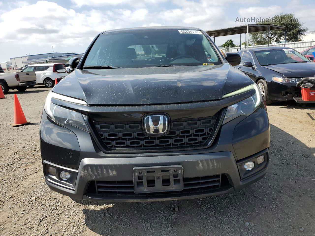 2019 Honda Passport Sport Black vin: 5FNYF8H20KB016595