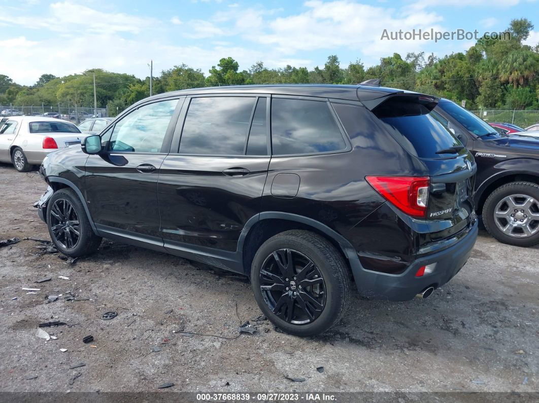 2019 Honda Passport Sport Black vin: 5FNYF8H23KB011861