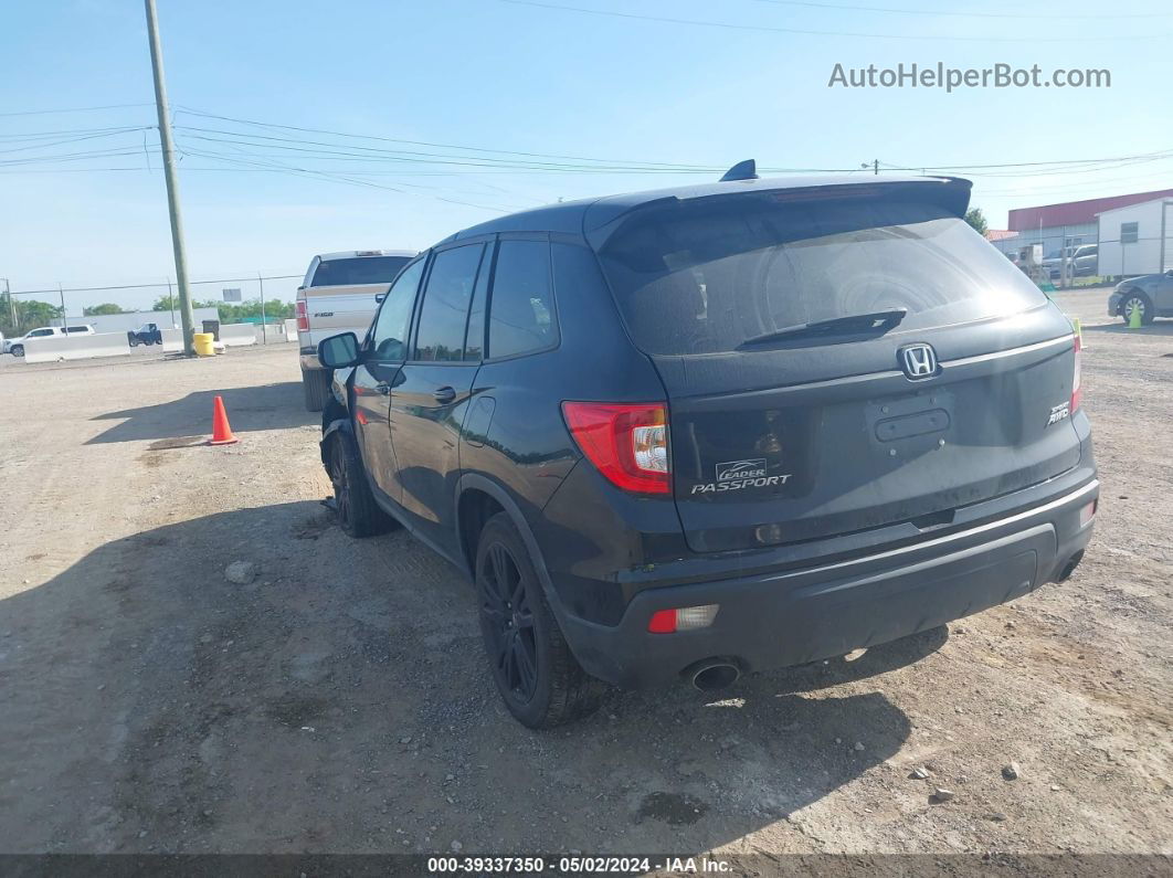 2019 Honda Passport Sport Gray vin: 5FNYF8H24KB026031