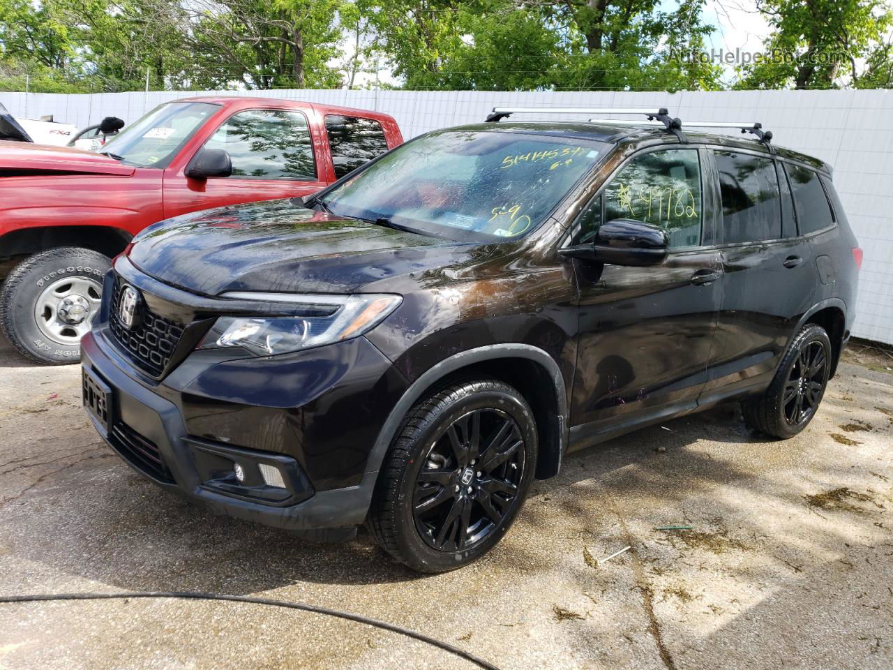 2019 Honda Passport Sport Black vin: 5FNYF8H25KB025308