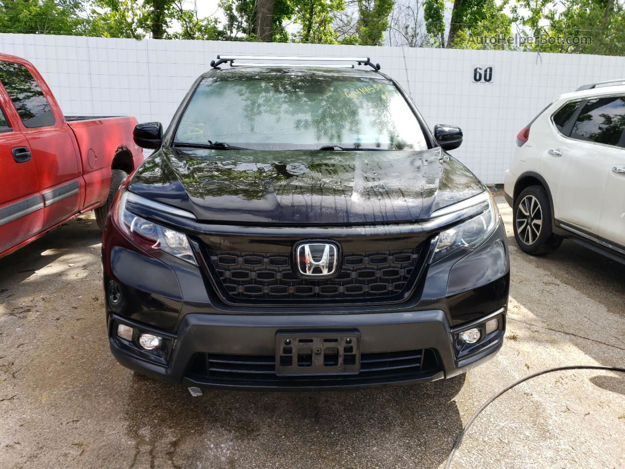 2019 Honda Passport Sport Black vin: 5FNYF8H25KB025308