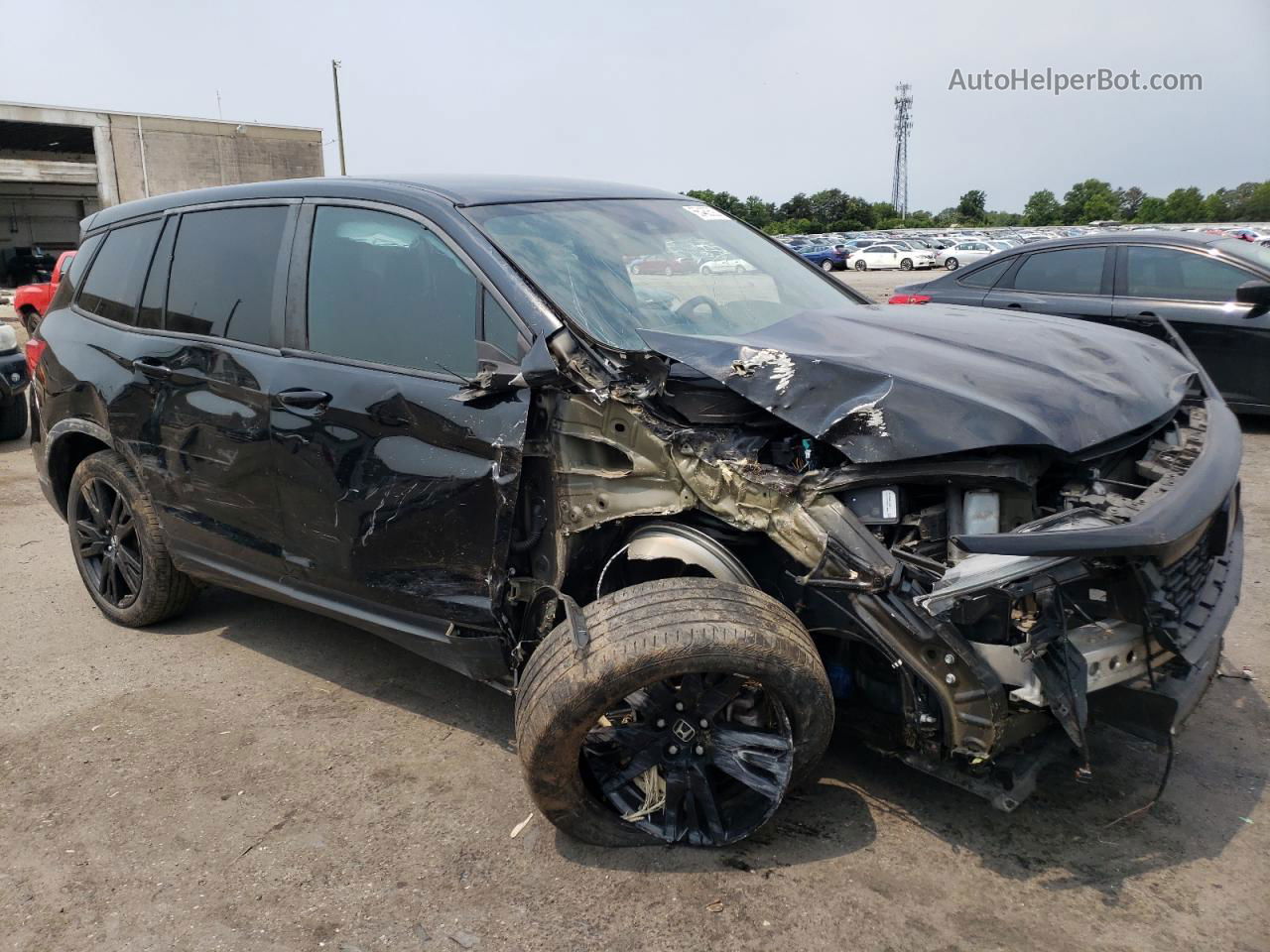 2019 Honda Passport Sport Black vin: 5FNYF8H26KB004838