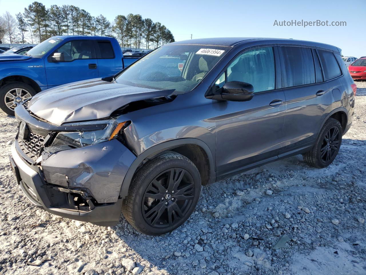 2019 Honda Passport Sport Charcoal vin: 5FNYF8H26KB023390