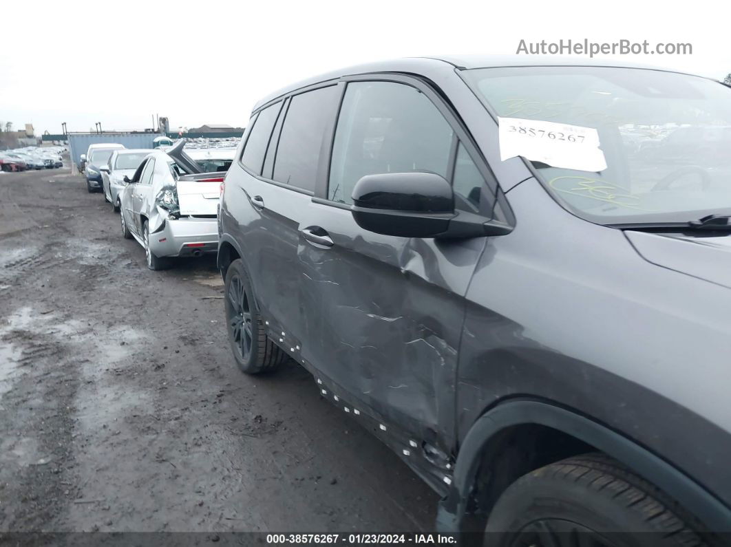 2019 Honda Passport Sport Серый vin: 5FNYF8H27KB027030