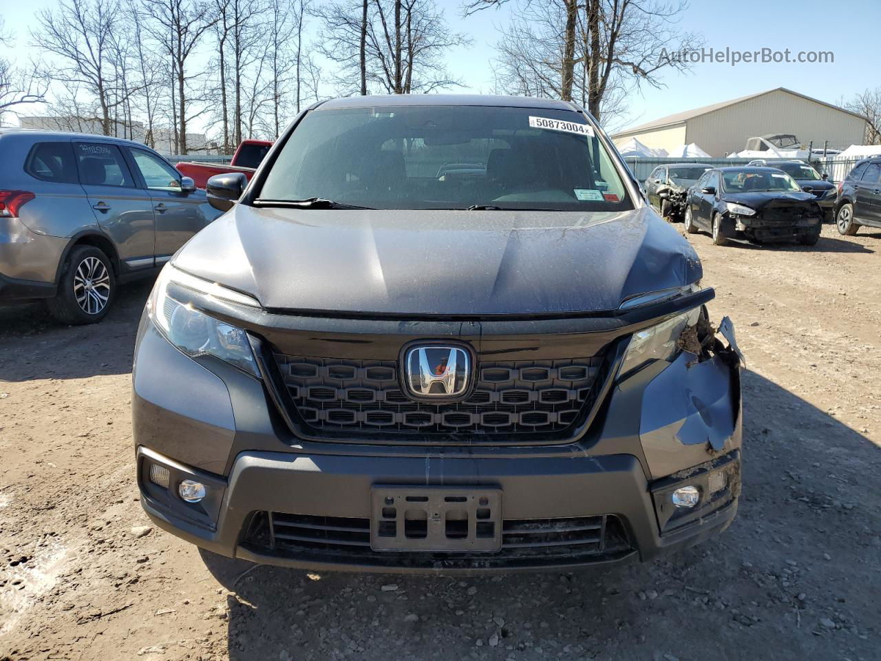 2019 Honda Passport Sport Gray vin: 5FNYF8H2XKB009458