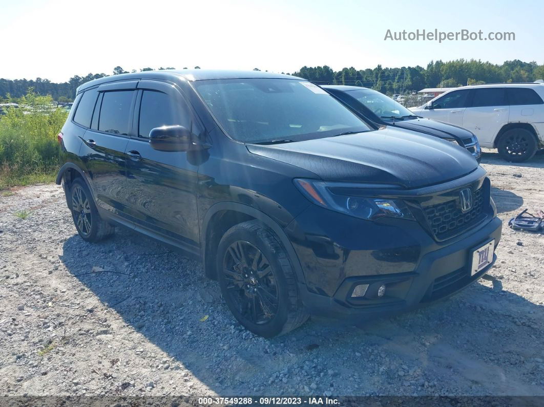 2019 Honda Passport Sport Black vin: 5FNYF8H2XKB012389