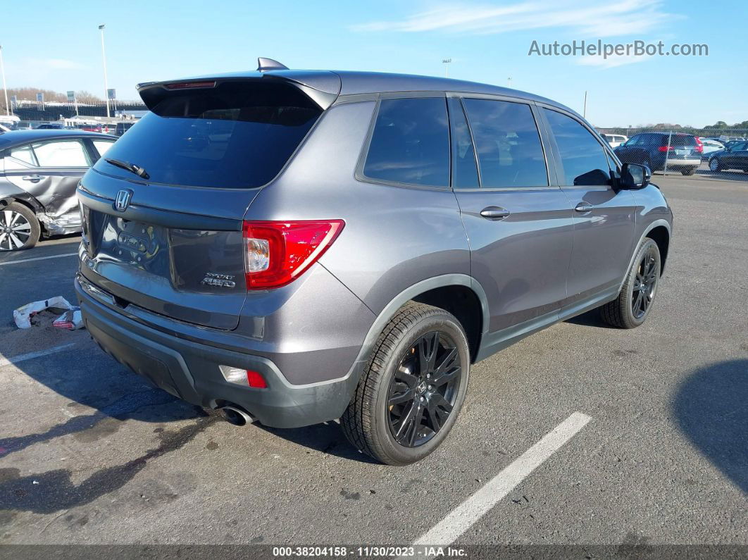 2019 Honda Passport Sport Blue vin: 5FNYF8H2XKB023425