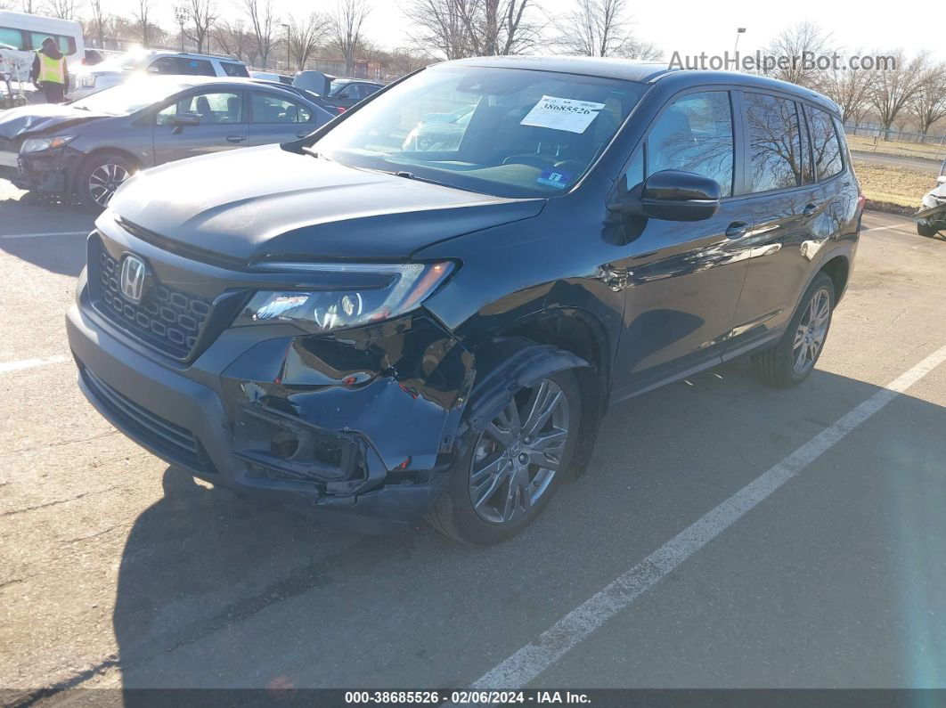 2019 Honda Passport Ex-l Black vin: 5FNYF8H50KB020544