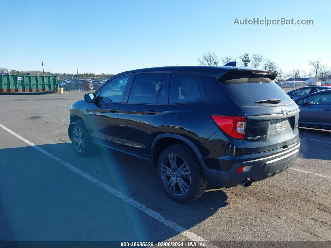 2019 Honda Passport Ex-l Black vin: 5FNYF8H50KB020544