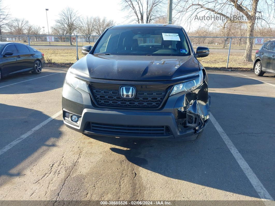 2019 Honda Passport Ex-l Black vin: 5FNYF8H50KB020544