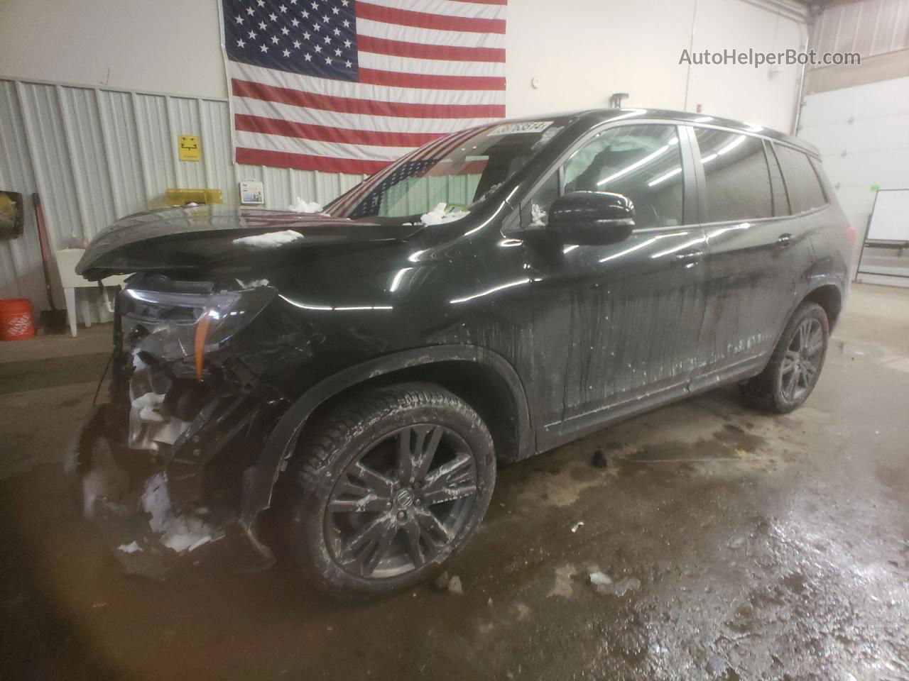 2019 Honda Passport Exl Green vin: 5FNYF8H51KB005549