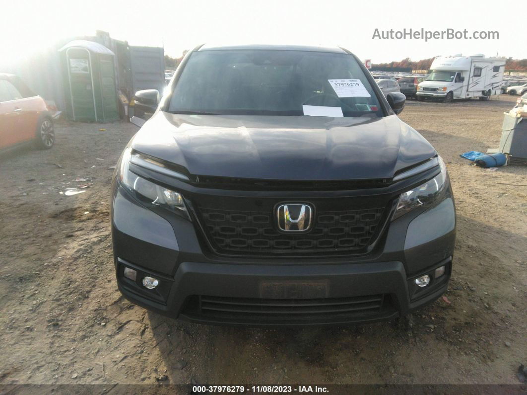 2019 Honda Passport Ex-l Gray vin: 5FNYF8H51KB024313