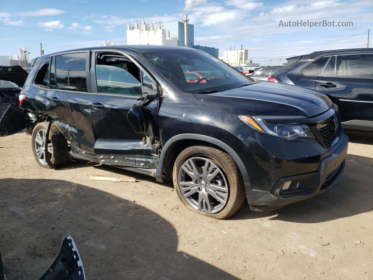 2019 Honda Passport Exl Black vin: 5FNYF8H51KB029303