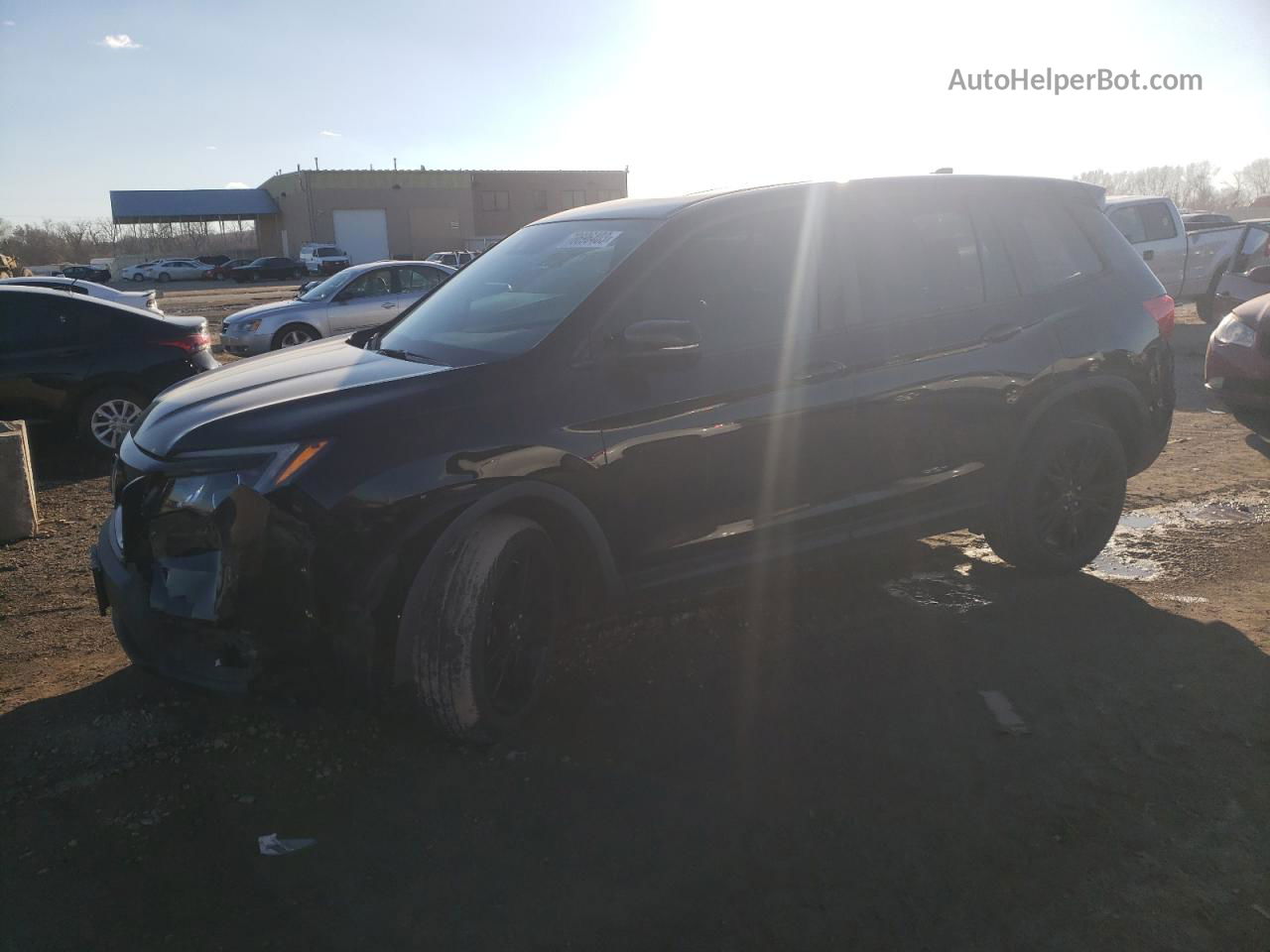 2019 Honda Passport Exl Black vin: 5FNYF8H52KB010551