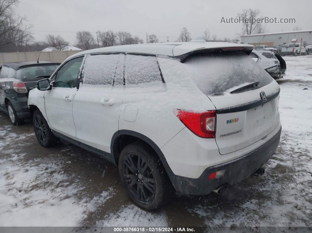 2019 Honda Passport Ex-l Белый vin: 5FNYF8H52KB023767