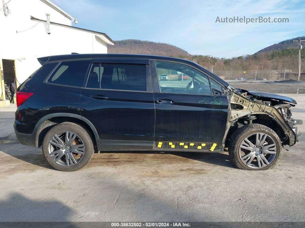 2019 Honda Passport Ex-l Black vin: 5FNYF8H54KB005707