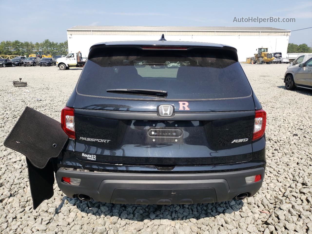 2019 Honda Passport Exl Black vin: 5FNYF8H54KB014004