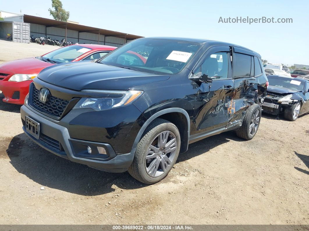 2019 Honda Passport Ex-l Черный vin: 5FNYF8H54KB024175