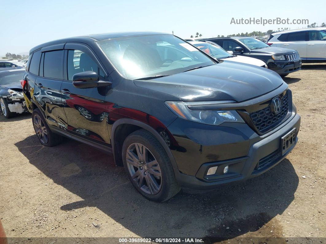 2019 Honda Passport Ex-l Черный vin: 5FNYF8H54KB024175