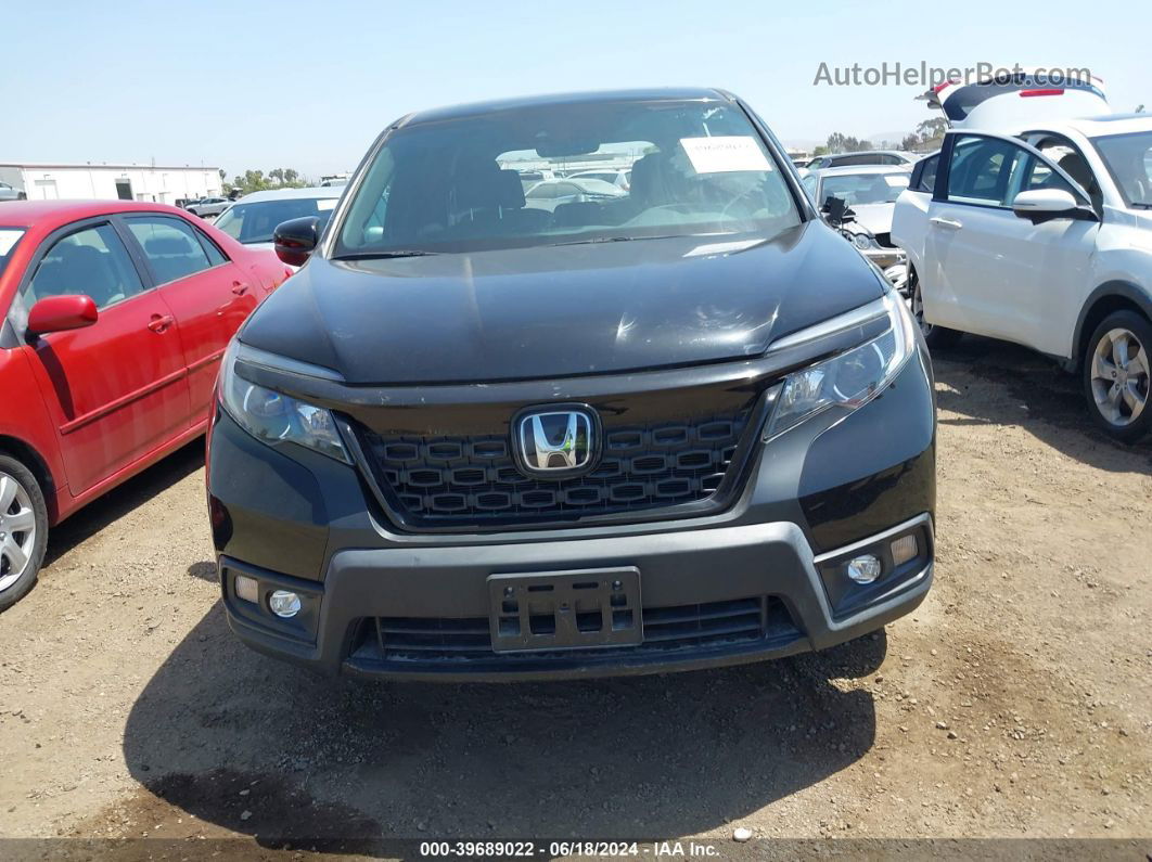 2019 Honda Passport Ex-l Черный vin: 5FNYF8H54KB024175