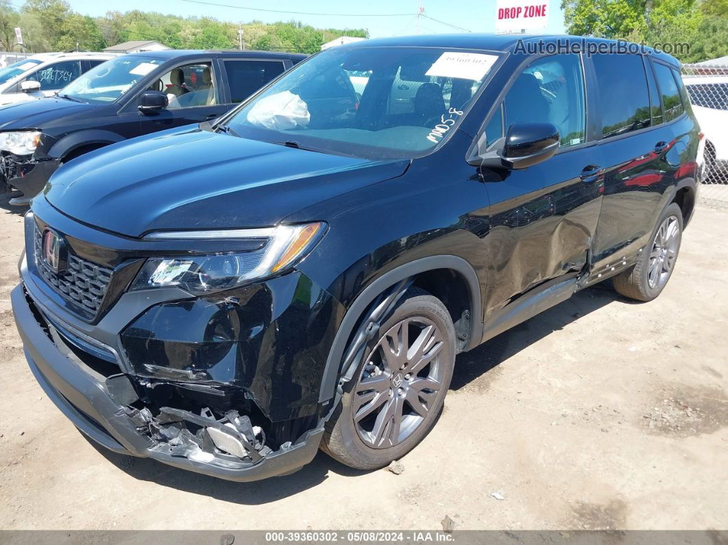 2019 Honda Passport Ex-l Black vin: 5FNYF8H55KB020944