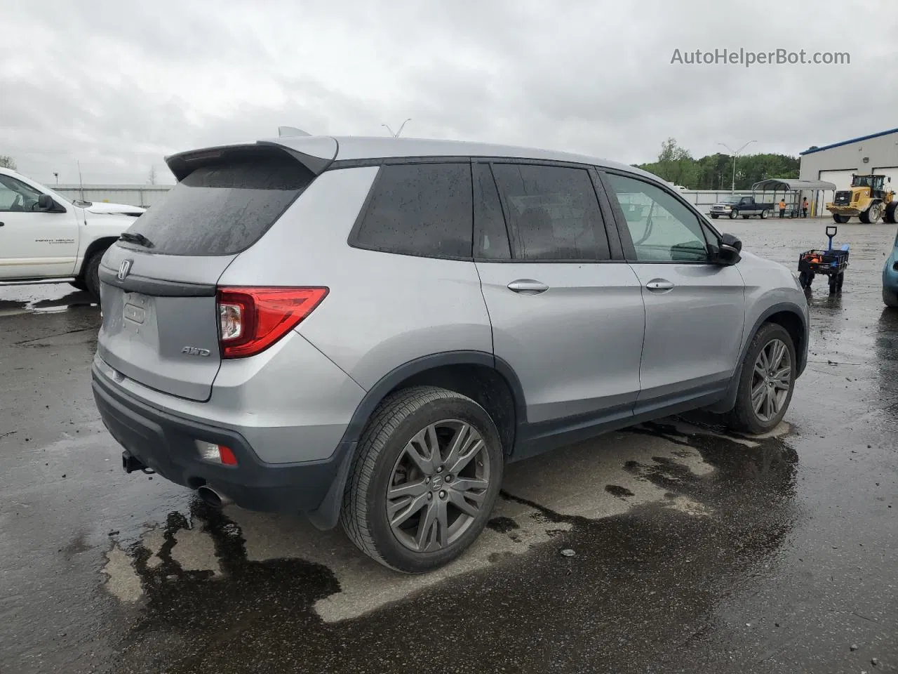 2019 Honda Passport Exl Silver vin: 5FNYF8H55KB025495