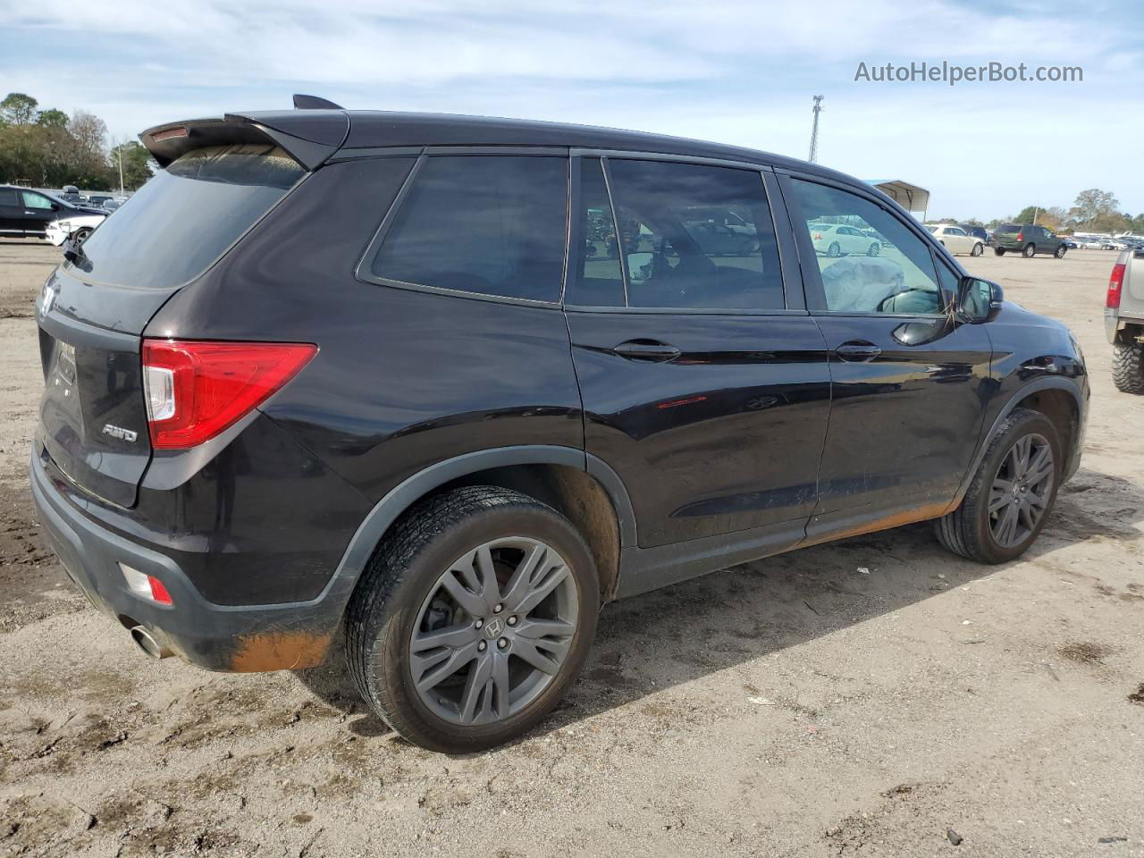 2019 Honda Passport Exl Black vin: 5FNYF8H56KB009791