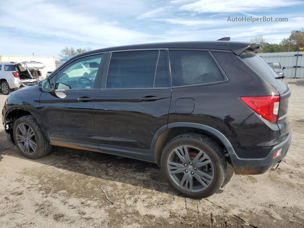 2019 Honda Passport Exl Black vin: 5FNYF8H56KB009791