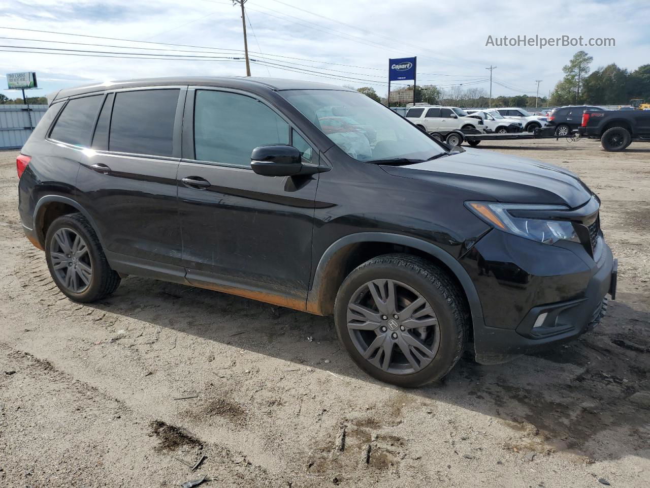 2019 Honda Passport Exl Black vin: 5FNYF8H56KB009791