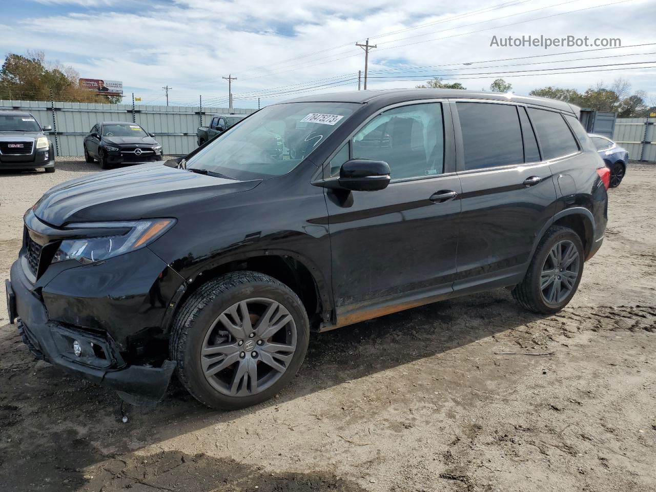 2019 Honda Passport Exl Black vin: 5FNYF8H56KB009791