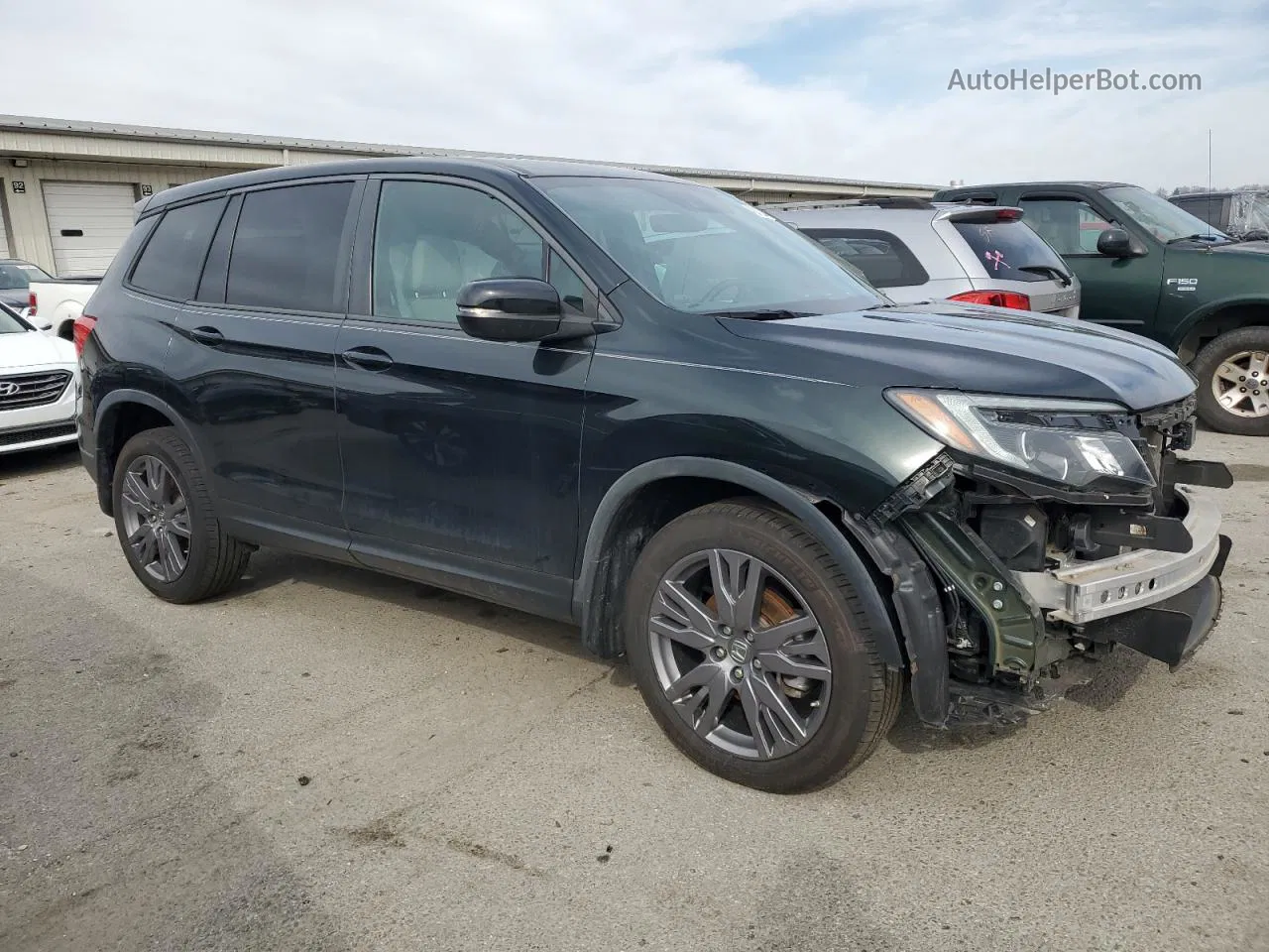 2019 Honda Passport Exl Зеленый vin: 5FNYF8H56KB012092