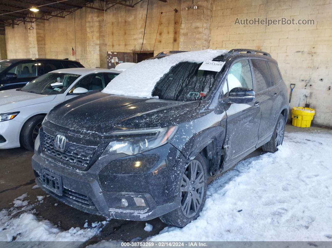 2019 Honda Passport Ex-l Black vin: 5FNYF8H56KB020824