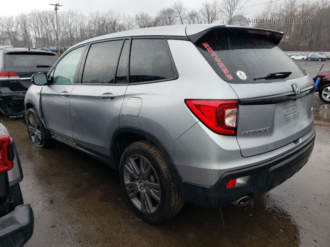 2019 Honda Passport Exl Silver vin: 5FNYF8H56KB026235