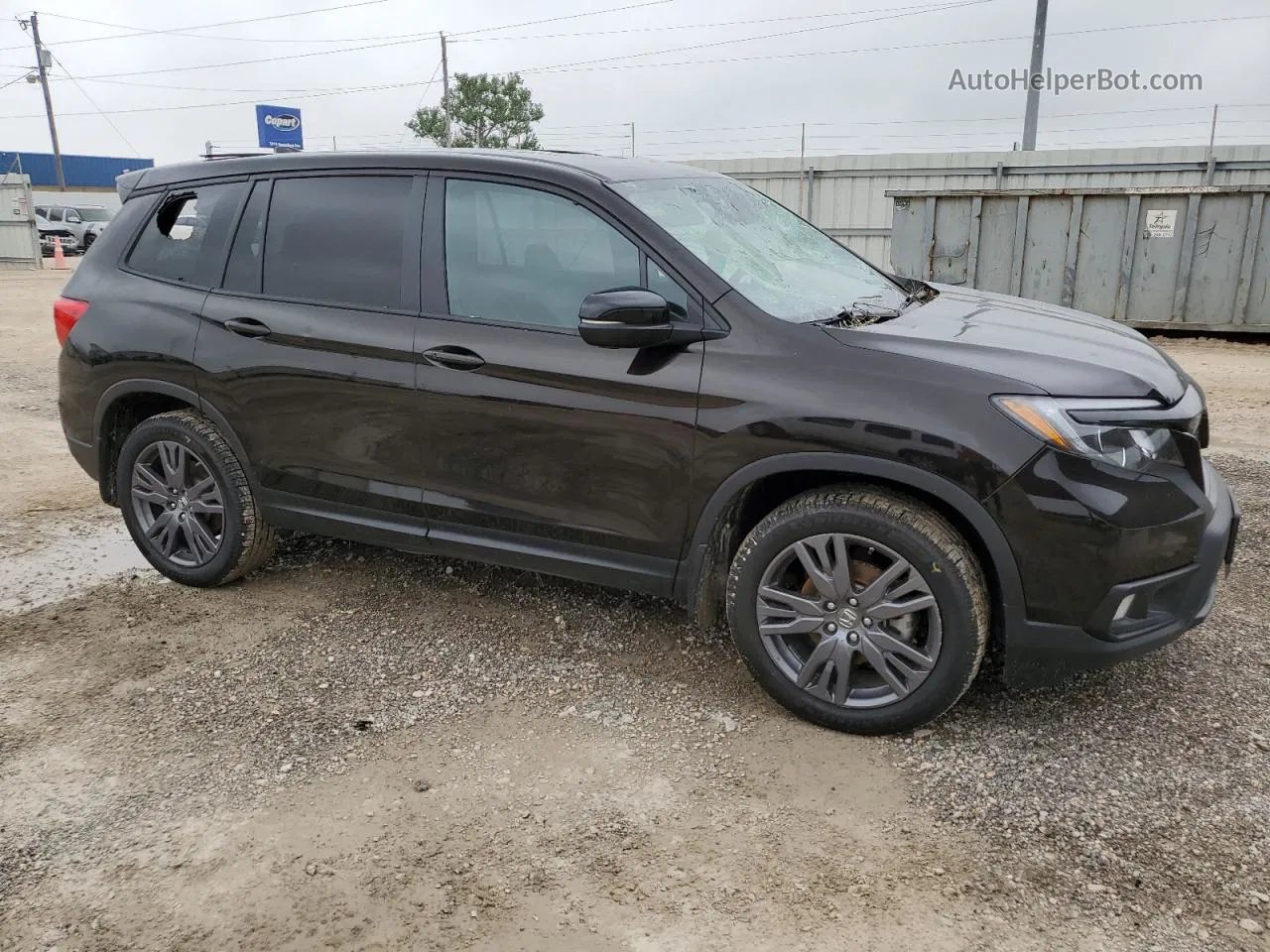 2019 Honda Passport Exl Черный vin: 5FNYF8H57KB007726