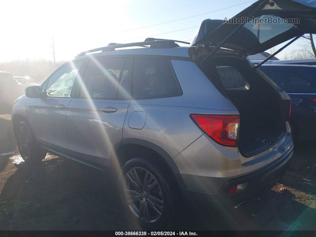 2019 Honda Passport Ex-l Серебряный vin: 5FNYF8H59KB007176