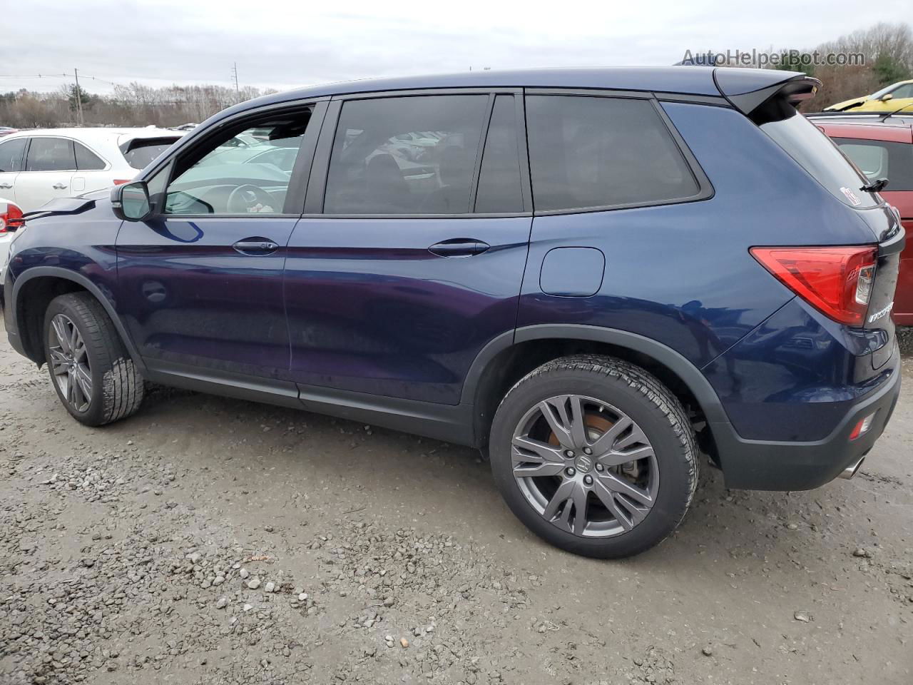 2019 Honda Passport Exl Синий vin: 5FNYF8H59KB021482