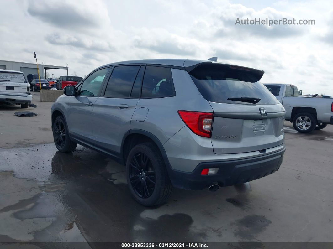 2019 Honda Passport Ex-l Gray vin: 5FNYF8H5XKB010443