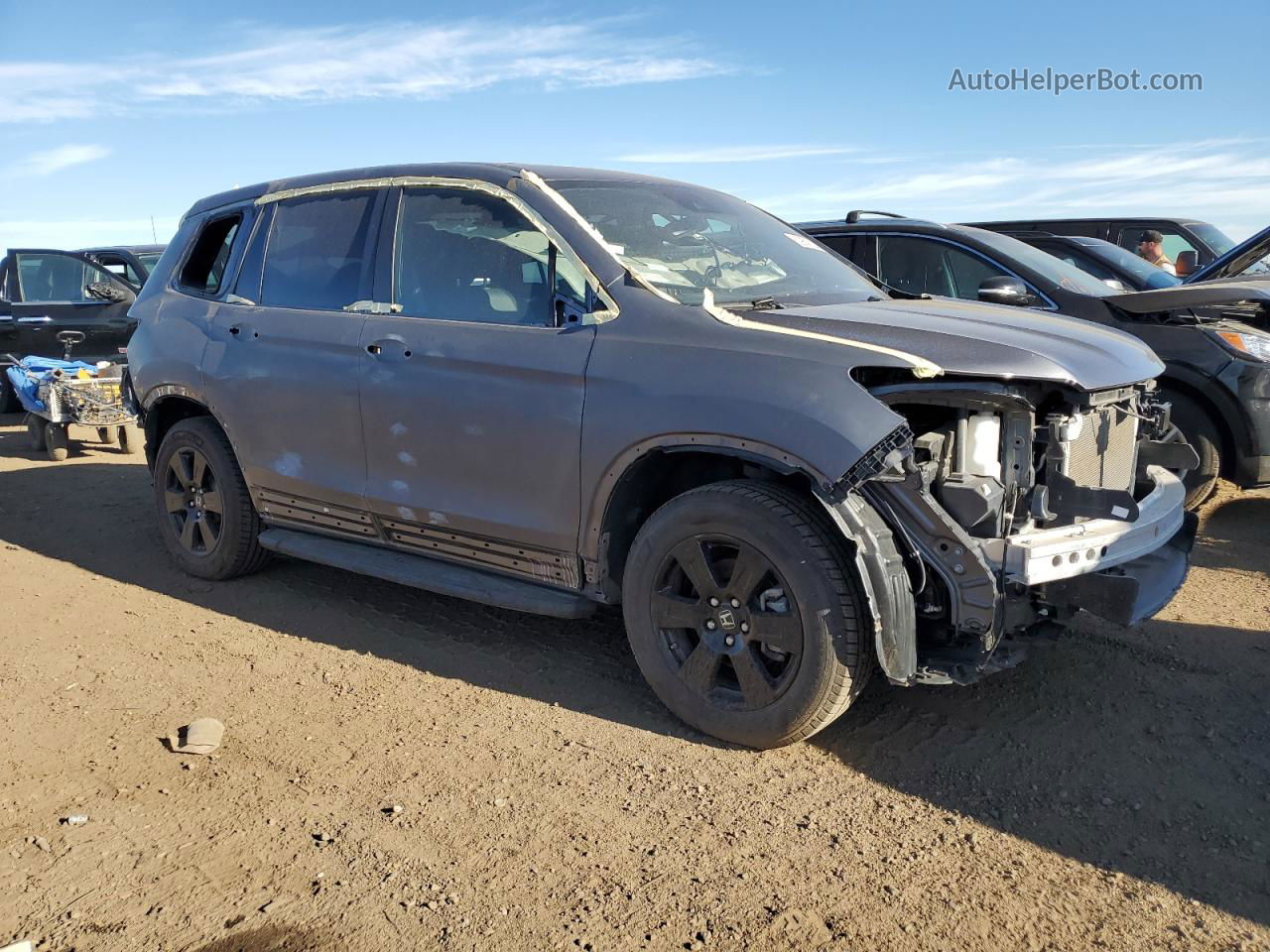 2019 Honda Passport Touring Черный vin: 5FNYF8H91KB025951