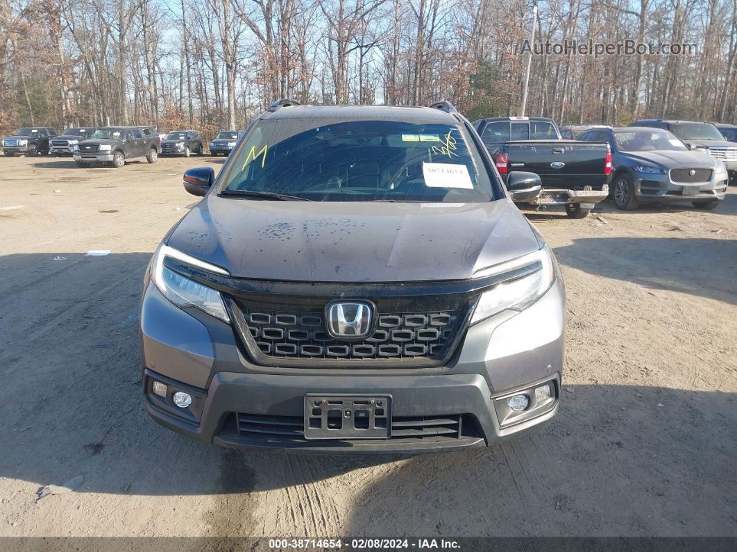 2019 Honda Passport Touring Gray vin: 5FNYF8H92KB003439