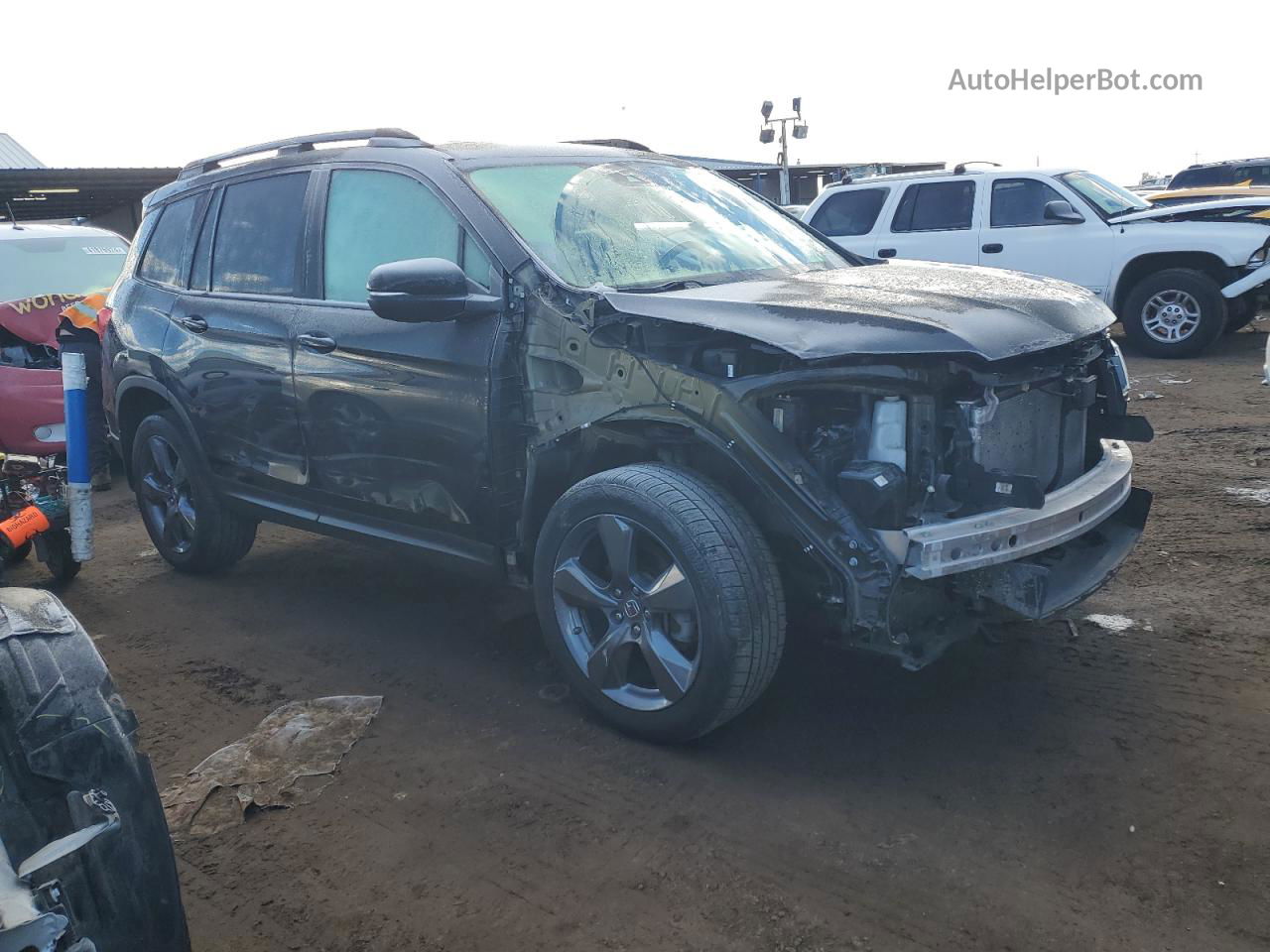 2019 Honda Passport Touring Black vin: 5FNYF8H93KB012196