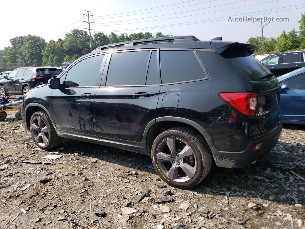 2019 Honda Passport Touring Черный vin: 5FNYF8H96KB029252